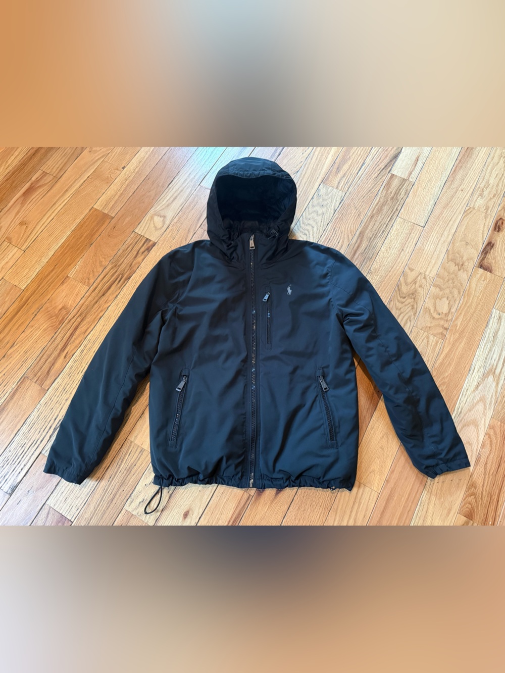 Polo Ralph Lauren Duck Down Insulated Hooded Black Thorpe Jacket Men’s Size S